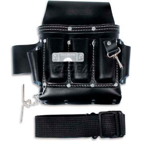 Industrial Leather Tool Belt, 7 Pockets