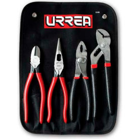 4 Piece Plier Set (Long Nose, Slip Joint, Diagonal, Tongue & Groove)