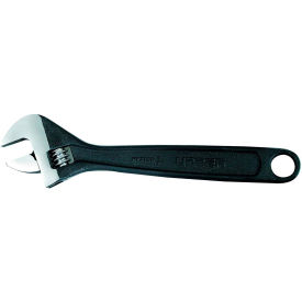 Adjustable Wrench, 8" Long, 1" Max Opening, Black Finish