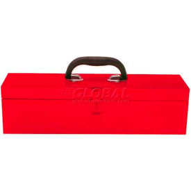 Metal Tool Box, 18"L X 4-3/4"W X 4-3/4"H, 24 Sheet Gauge