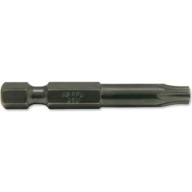 Heavy Duty Torx Power Bit, 1/4 Hexagon, T10 Drive, 1-15/16" Long