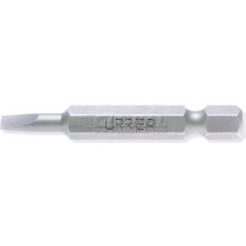 Industrial Grade Flat Power Bit, 1/4" Hex Drive, 1-15/16"L x 3/8", 12F-14R Screw Size
