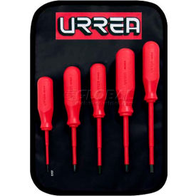 Dielectric 1000-Volt Screwdriver Set, Flat & Phillips Tip, 5 Pieces