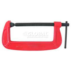 Deep Throat Forged Body C-Clamp, 0-12" Opening, 5-3/4" Throat Depth, 9300 LB Capacity