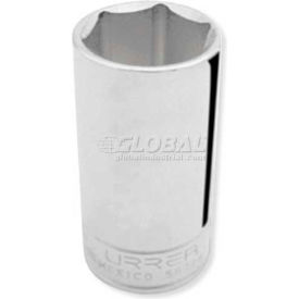 Urrea Deep SAE Socket, 3/8" Drive, 1" Socket, 2 1/2" Long, 6 Pt
