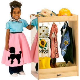 Kid Dress Up Island, Small, 24"W x 15"D x 35"H, Birch Plywood