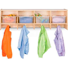 Wall Mount Compartment Locker without Trays, 48"W x 15"D x 14-1/2"H, Birch Plywood