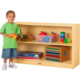 Low Straight-Shelf Mobile Unit, 48"W x 15"D x 29-1/2"H, Birch Plywood