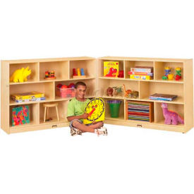 10 Tray Super-Sized Mobile Fold-N-Lock w/o Tray, 96" x 15" x 35-1/2", Birch Plywood