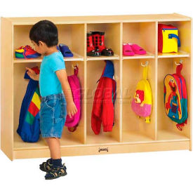 Toddler Coat Locker, 5 Wide, 48"W x 15"D x 35"H, Birch Plywood