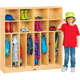 Neat-N-Trim Kid Locker, 8 Wide, 48"W x 15"D x 50-1/2"H, Birch Plywood