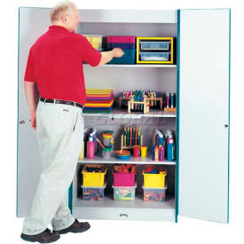 RAINBOW ACCENTS Deluxe Classroom Closet Cabinet - Navy