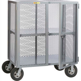 Security Box Truck w/Adj Shelf, 1500 lb. Capacity, 48"L x 30"W x 60"H, Gray