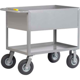 Cushion Load Truck with 12" Deep Shelf, 1200 lb. Capacity, 48"L x 24"W x 36"H, Gray