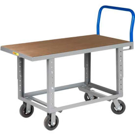 Adjustable Work Height Platform Truck - Hardboard Top - 24 x 48