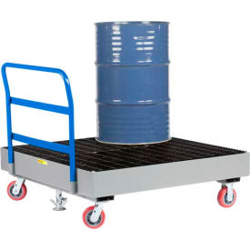 4 Drum Spill Containment Cart with Floor Lock