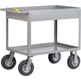 Cushion Load Truck with 6" Deep Shelf, 1200 lb. Capacity, 48"L x 24"W x 36"H, Gray