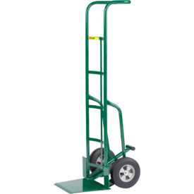 60" Tall Hand Truck with Foot Kick - 8" Solid Rubber