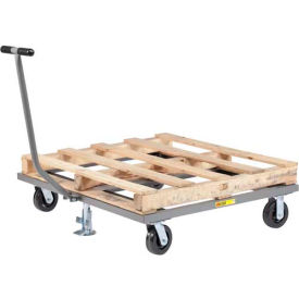 Pallet Dolly with T-Handle and Floor Lock - 48 x 48