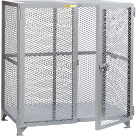 Welded Vented Storage Locker, 49"W x 33"D x 52"H, Gray, Assembled