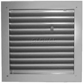 Fire-Rated Door Louver 1900A Adjustable Z-Blade, Self-Attach, 24" X 24", Gray