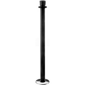 Regal Removable Queueing Stanchion, 38"H Wrinkle Black Post