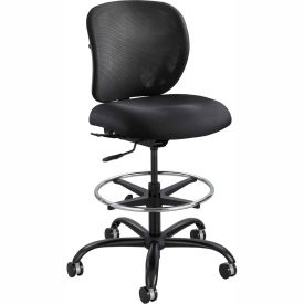 Vue Heavy Duty Stool - Fabric - Black