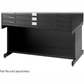 High Flat File Cabinet Base For 4994, 40-1/2"W, Black