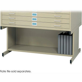 Open Flat File Cabinet Base For 5 Drawer, 40-1/2"W, Tropic
