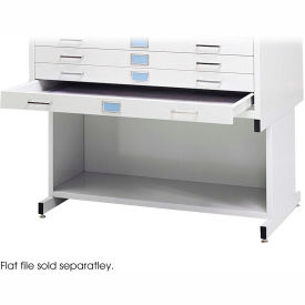 High Flat File Cabinet Base For 4994, 40-1/2"W, White
