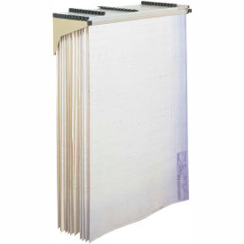 Drop/Lift Wall Rack, 43-3/4"W, Brown