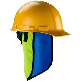 Evaporative Hard Hat Neck Shade with Built-In Cooling Towel, Lime