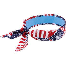 Evap. Cooling Bandana w/ Built-In Cooling Towel, Star & Stripes