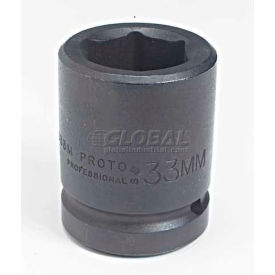 1" Drive Impact Socket 24mm - 6 Point, 2-13/32" Long