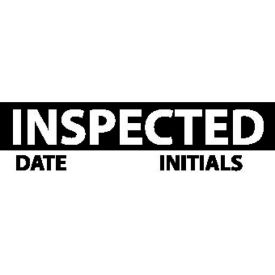 Inspection Labels, 2-1/4"W x 1"H, Black/White, 3/Pack