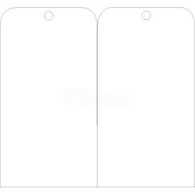 Tags, Blank, 6" X 3", White, 25/Pk