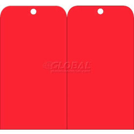 Tags, Blank, 6" X 3", Red, 25/Pk