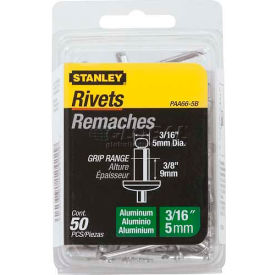 Aluminum Rivets 3/16" x 3/8", 50 Pack