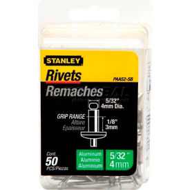 Aluminum Rivets 5/32" x 1/8", 50 Pack