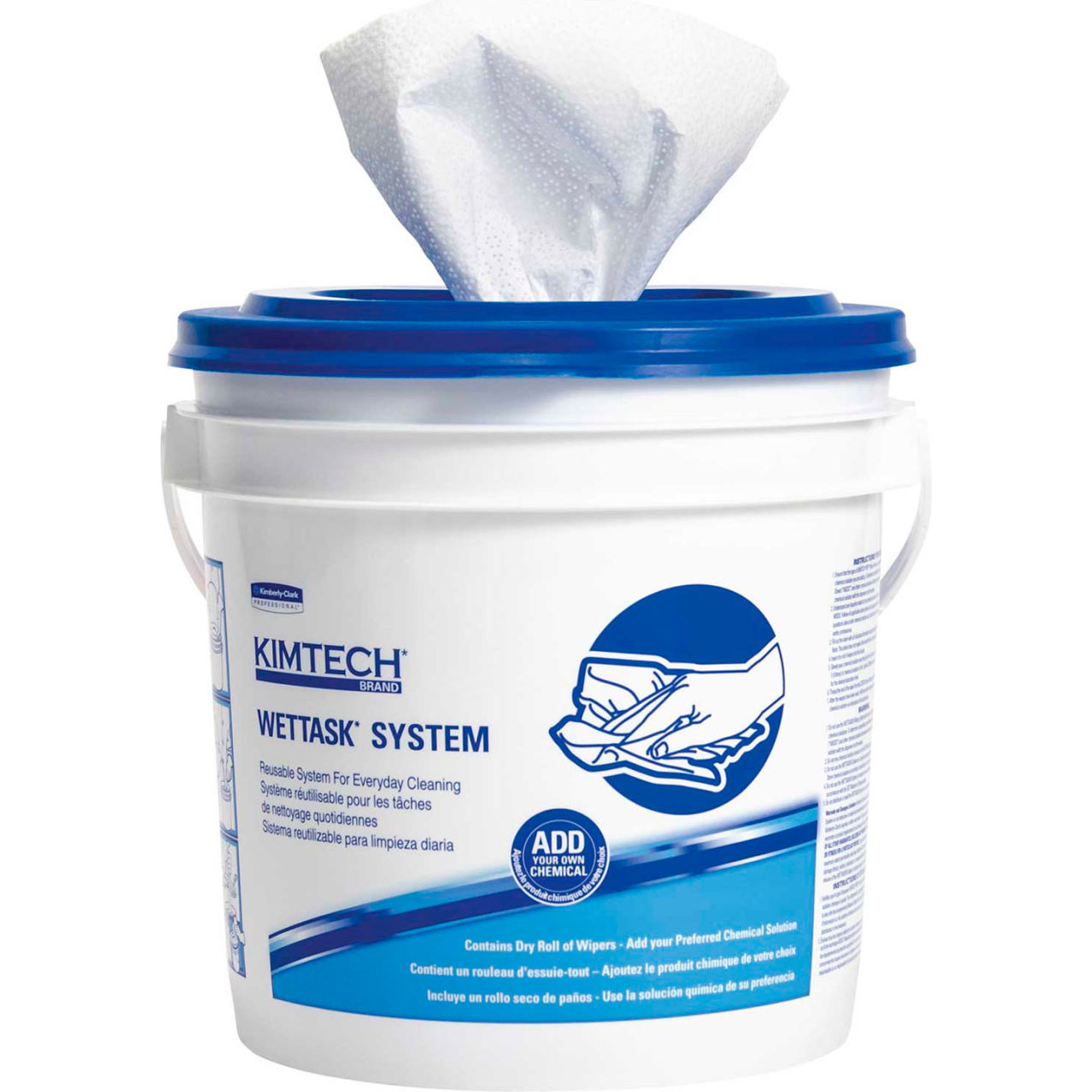 Kimtech Wipers For Wettask System, 12 x 12-1/2, 90/Roll, 6 Rolls/Carton