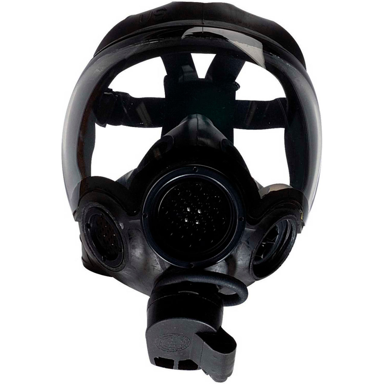 Riot Control Full Facepiece Gas Mask, Clear Lens, Medium