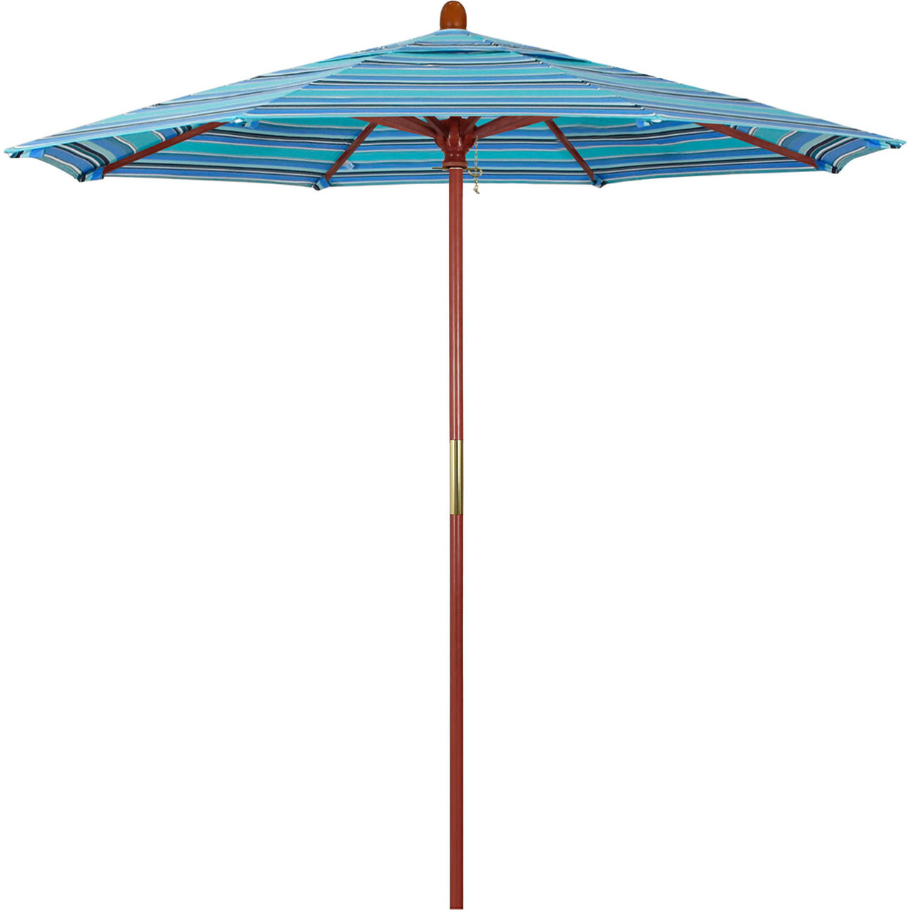 7.5' Patio Umbrella, Hardwood Pole, Sunbrella Fabric, Dolce Oasis