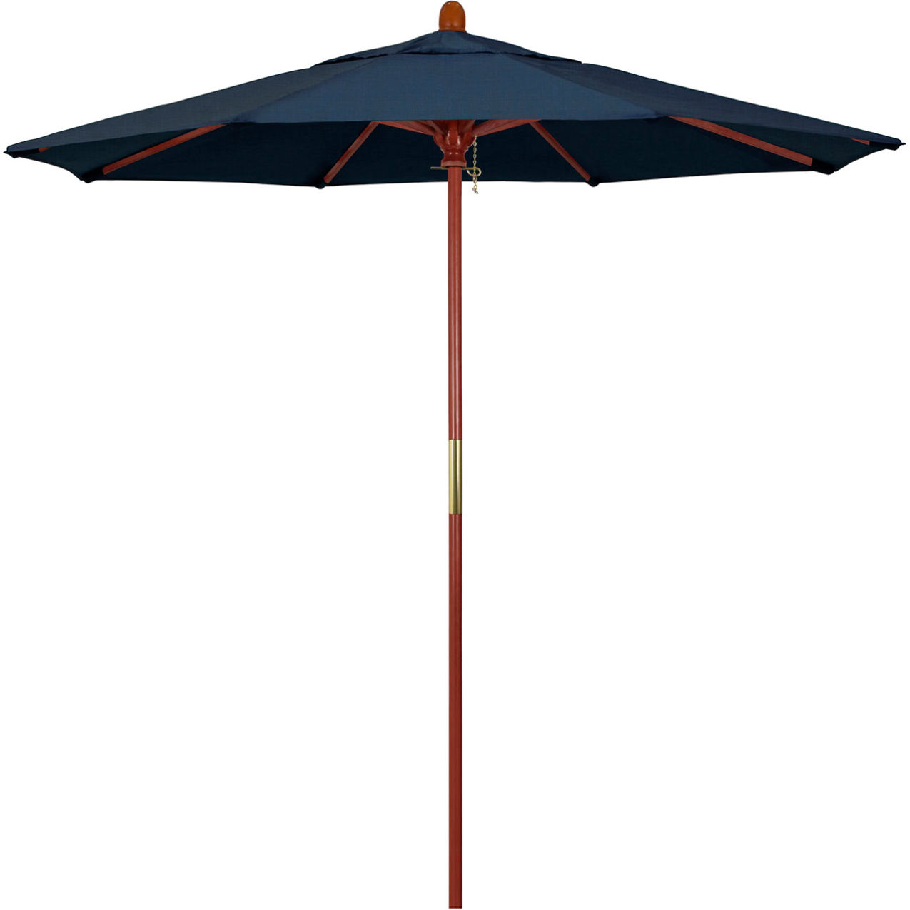 7.5' Patio Umbrella, Hardwood Pole, Sunbrella, Spectrum Indigo