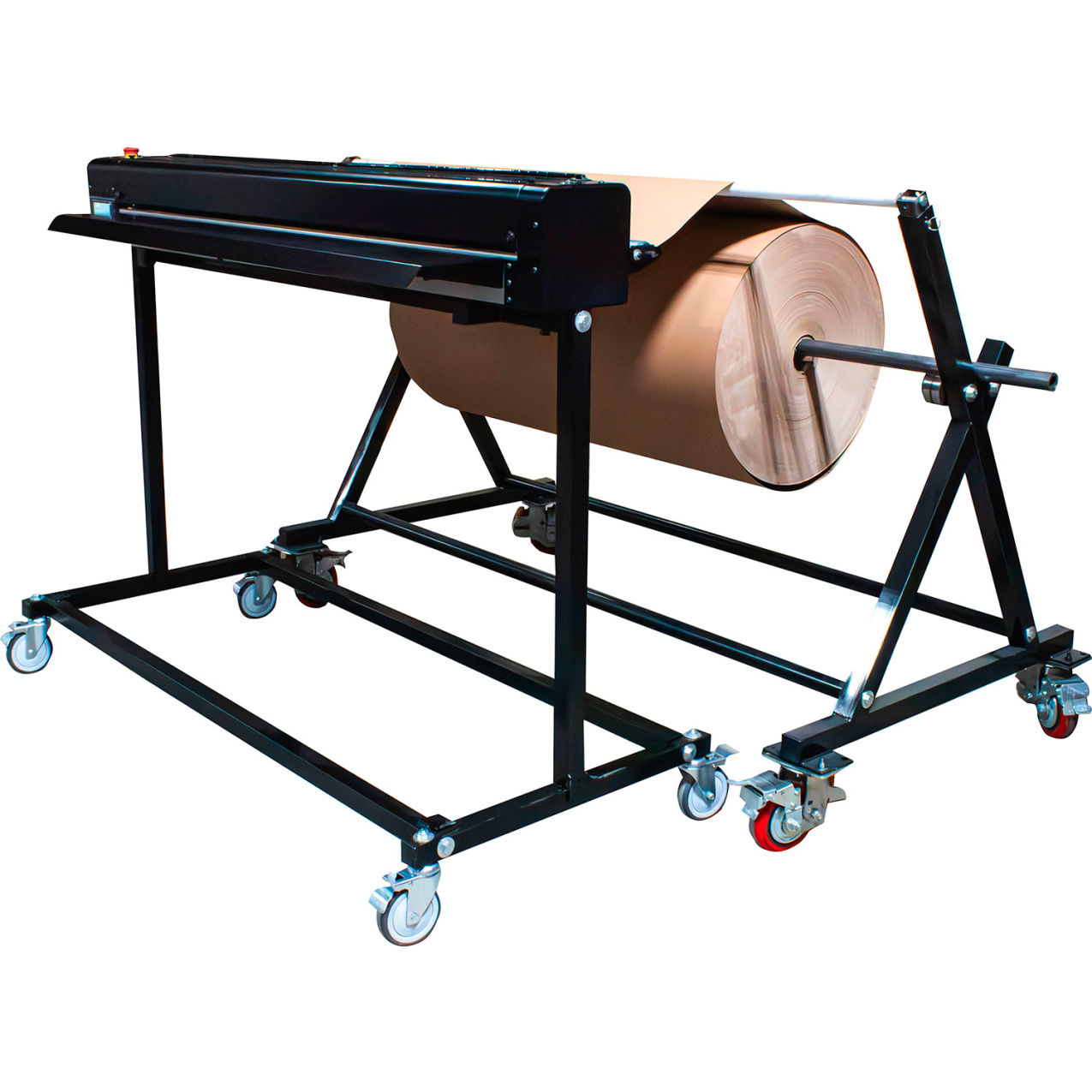 Heavy Duty Roll Stand with Automatic Sheet Cutter For 48" Material Width