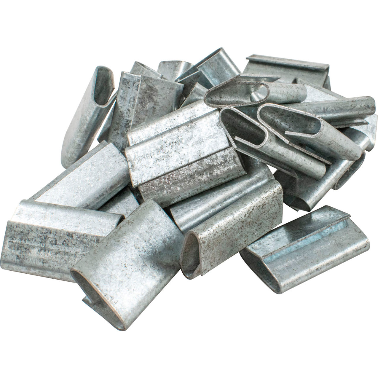 Regular Duty Push On Steel Seals, 1/2" Strap Width, Pack of 2500