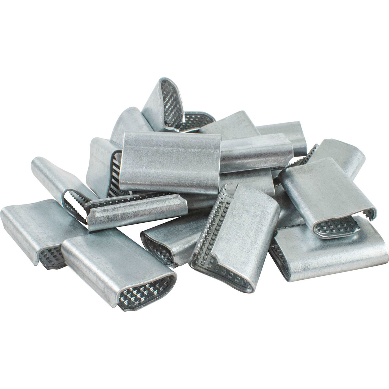 Snap On Serrated Poly Seals, 5/8" Strap Width, Pack of 1000