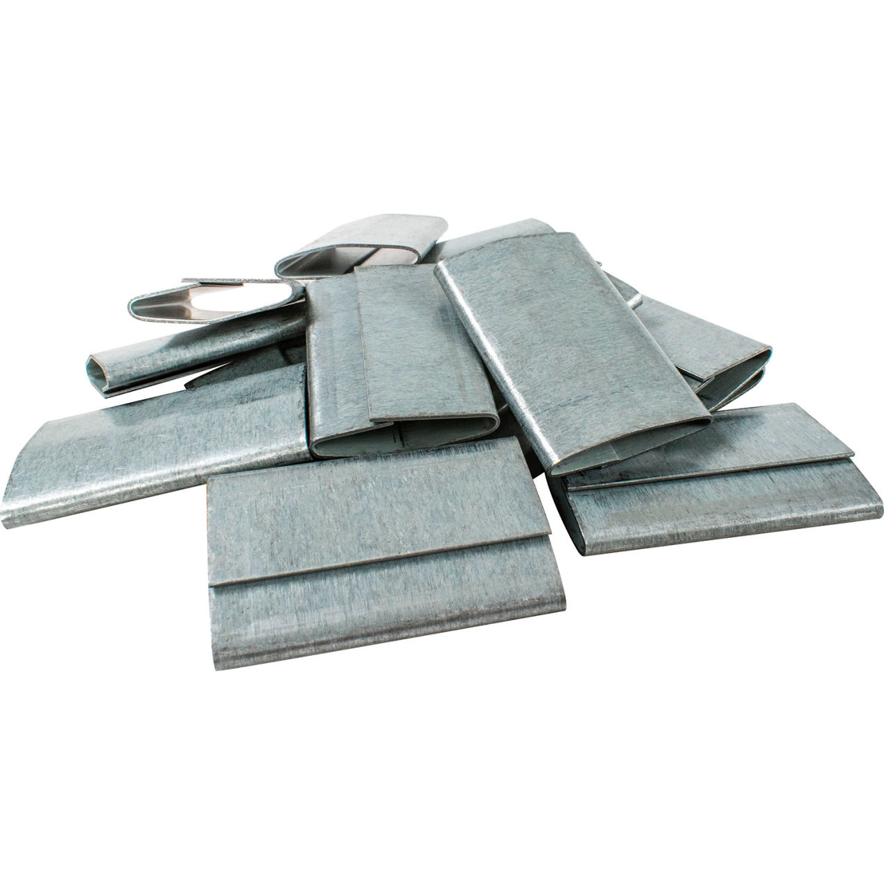 Heavy Duty Push On Steel Seals, 1-1/4" Strap Width, Pack of 1000