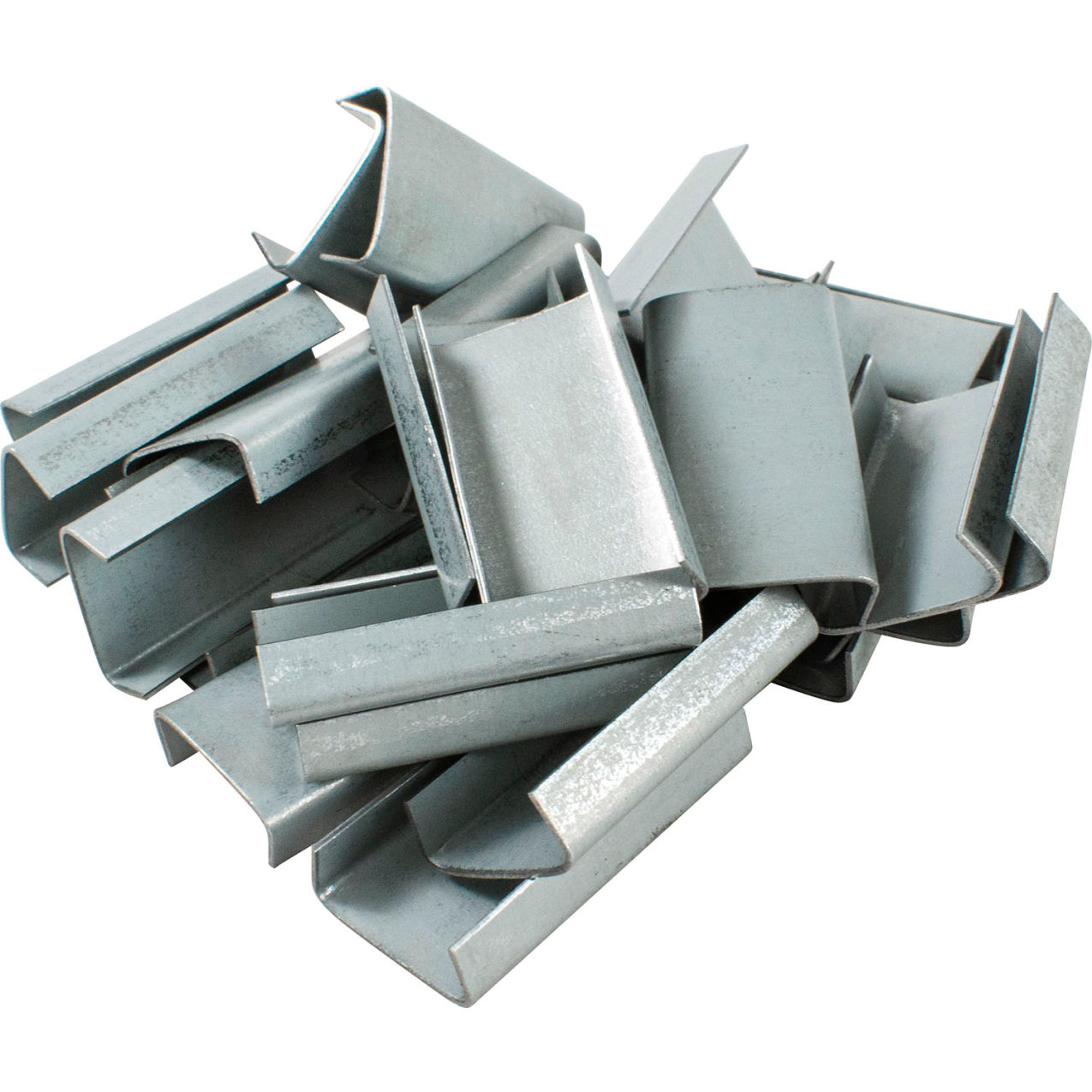 Regular Duty Snap On Steel Seals, 1/2" Strap Width, Pack of 2500