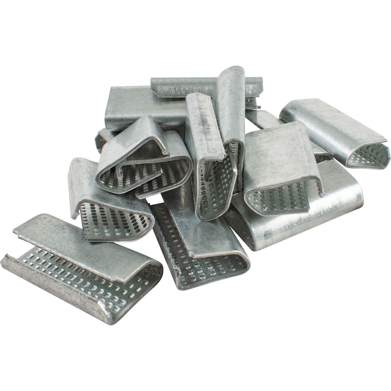 Snap On Serrated Poly Seals, 1/2" Strap Width, Pack of 1000