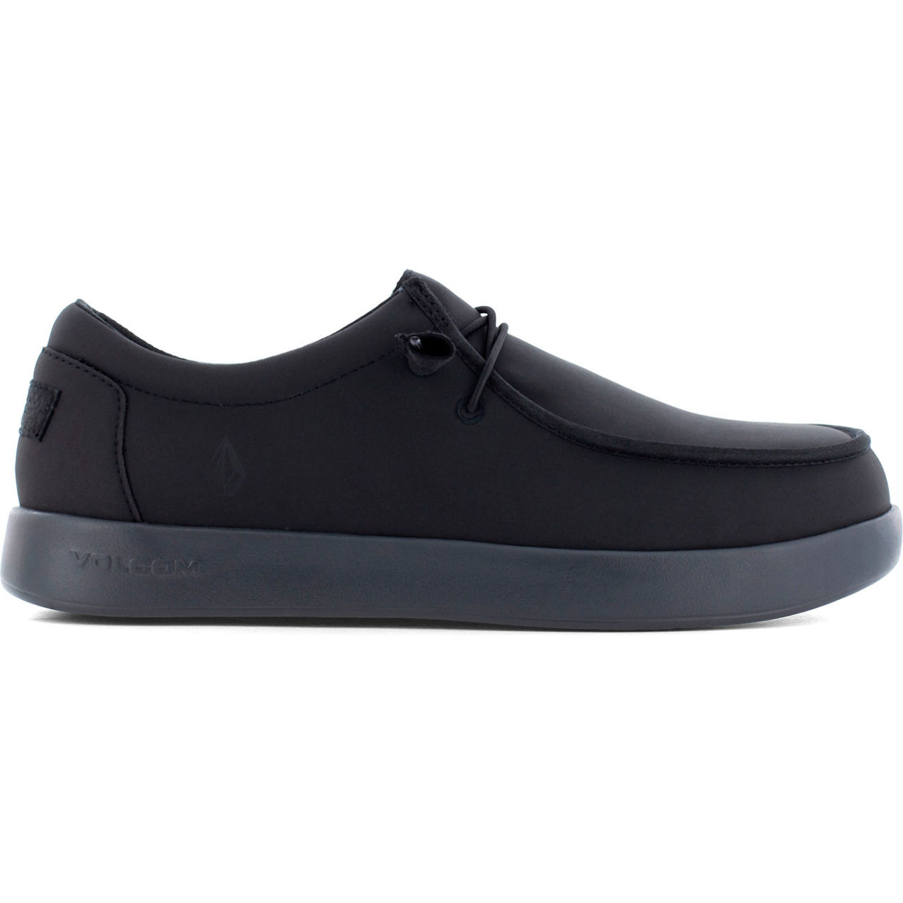 Chill Women's Slip-On Casual Work Shoes, Composite Toe, Size 9W, Black